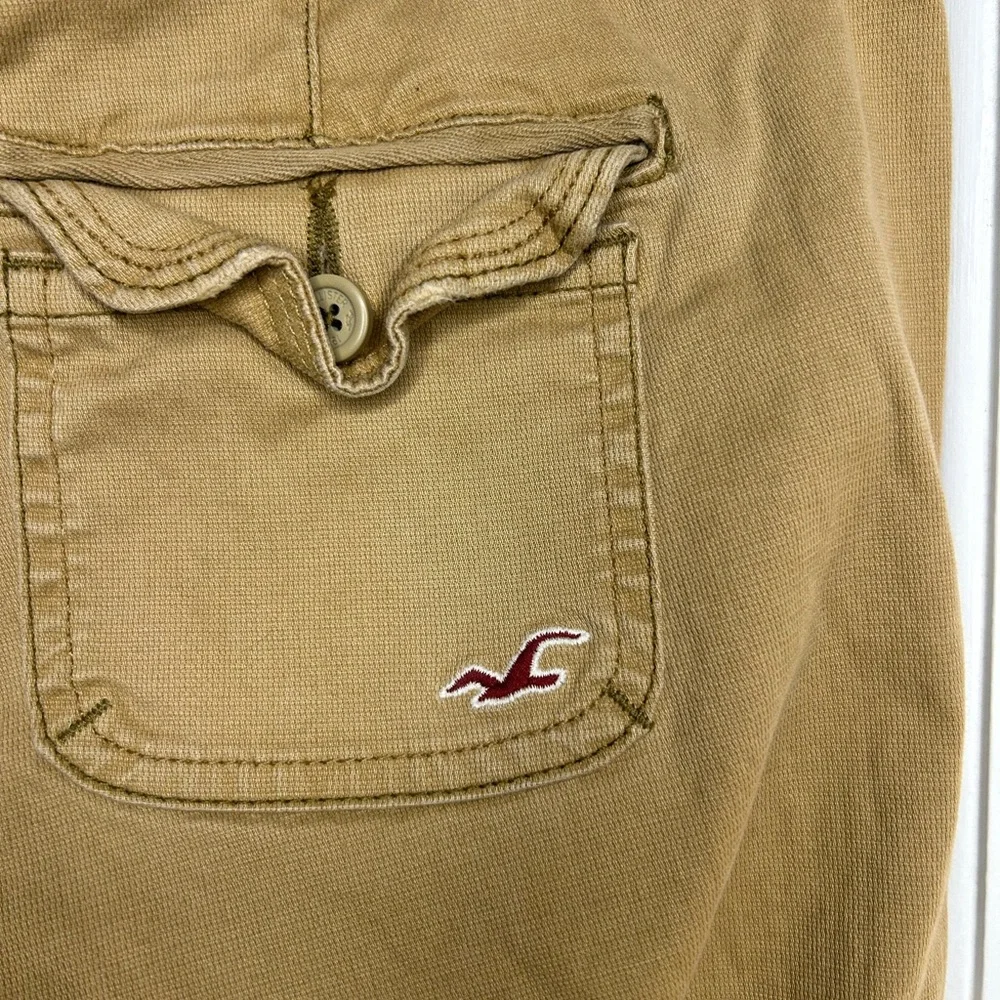 Y2K Hollister Low Rise Flare Khaki Utility Pants - Picture 9 of 14